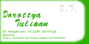 dorottya tulipan business card