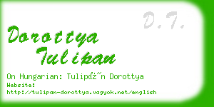 dorottya tulipan business card